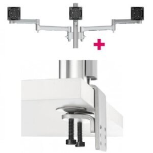Atdec AWMS-3-13714 Triple Monitor Arms + 400mm Post / 12kg (26.5lb) Flat Screens