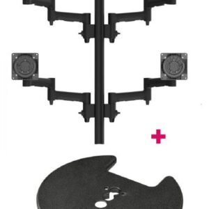 Atdec AWMS-4-4675 Quad 460mm Monitor Arms on 750mm Post / 12kg (26.5lb) Flat Screens
