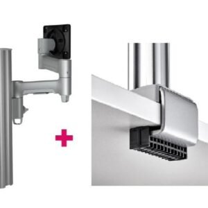 Atdec AWMS-4640 Single 460mm Monitor Arm + 400mm Post / 12kg (26.5lb) Flat Screen