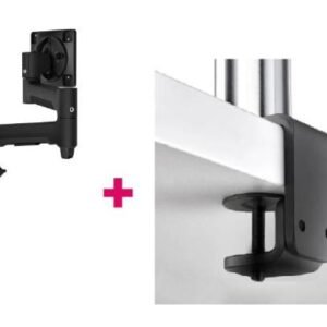 Atdec AWMS-4640 Single 460mm Monitor Arm + 400mm Post / 12kg (26.5lb) Flat Screen