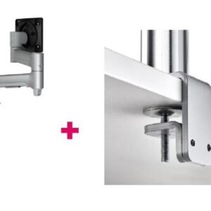 Atdec AWMS-4640 Single 460mm Monitor Arm + 400mm Post / 12kg (26.5lb) Flat Screen