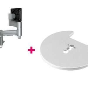 Atdec AWMS-4640 Single 460mm Monitor Arm + 400mm Post / 12kg (26.5lb) Flat Screen