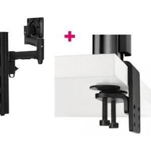 Atdec AWMS-4640 Single 460mm Monitor Arm + 400mm Post / 12kg (26.5lb) Flat Screen