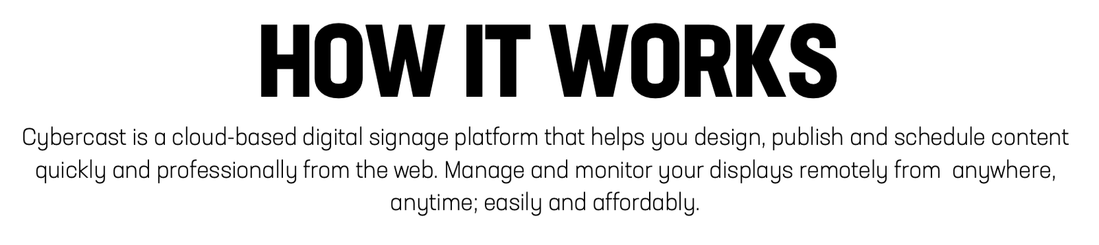 soniq bune55 tca201 cybercast digital signage starter kit e55uv80a tca201 1