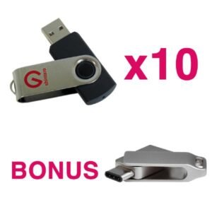 BULK BUY 10 Shintaro 16GB Rotating Pocket Disk USB2.0