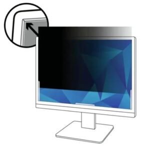 3M Privacy Filter for 22" Monitor with Adhesive Strips and Slide Mounts