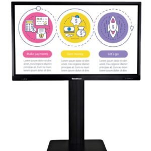 TouchBoard Free Standing Height Adjustable Centre Lift System. Max Load 136kg. VESA to 1200x600. For Panels 55 to 98