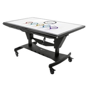 TouchBoard Mobile Height Adjustable Motorised Table Easel System. Max Load 95kg. VESA to 800x400. For Panels 55 to 75