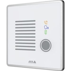 AXIS 02876-001 THIS CLEANABLE INTERCOM IN A 2-GANG FORM FACTOR IS THE PERFECT FIT FOR VARIOUS INDOOR APPLICATIONS WITH HIGH REQUIREMENTS FOR AIR CLEANLINESS.