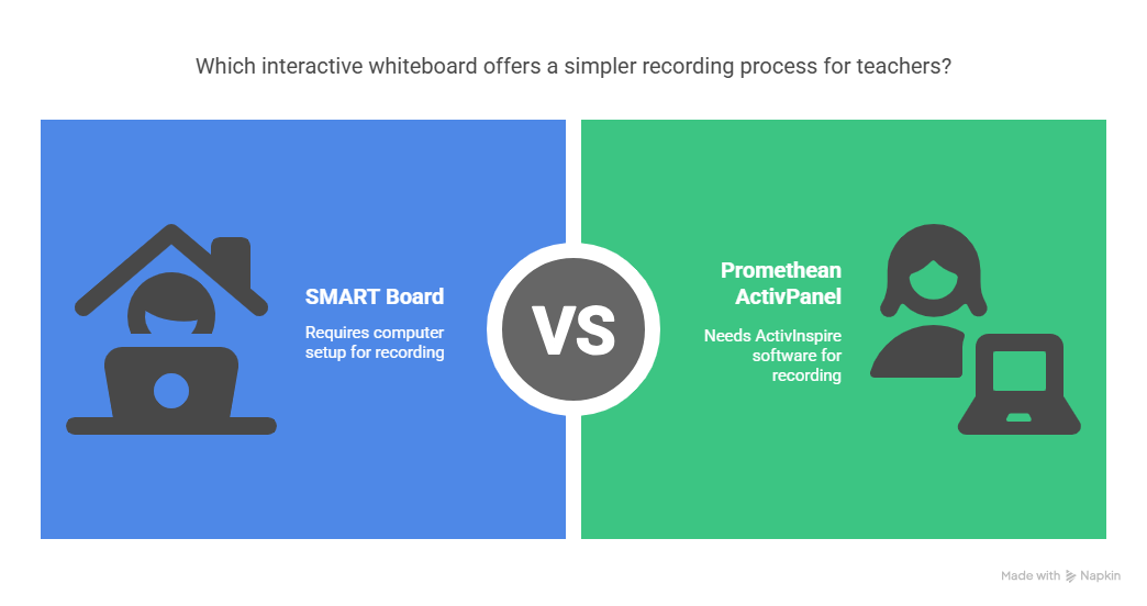 smart board versus promethean activpanel setup
