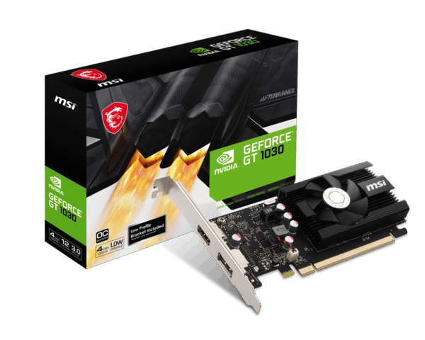 GT 1030/4GB DDR4/CLK 1430MHz/Heatsink/1xHDMI+1xDP/Low Profile-3YR Warr