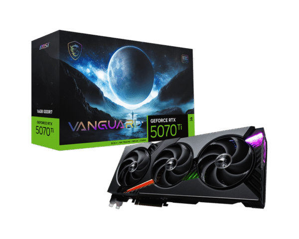RTX 5070Ti/16GB GDDR7/2588MHz/Cuda 8960/Triple Fan/1xHDMI+3xDP(2.1b)-3YR Warr