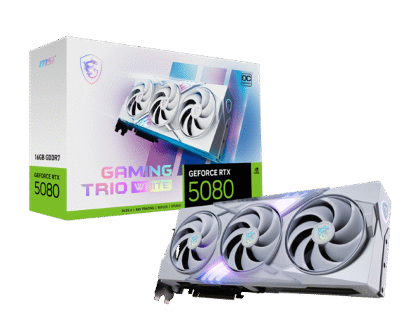 RTX 5080/16GB GDDR7/2700MHz/Cuda 10752/Triple Fan/1xHDMI+3xDP(2.1b)-3YR Warr