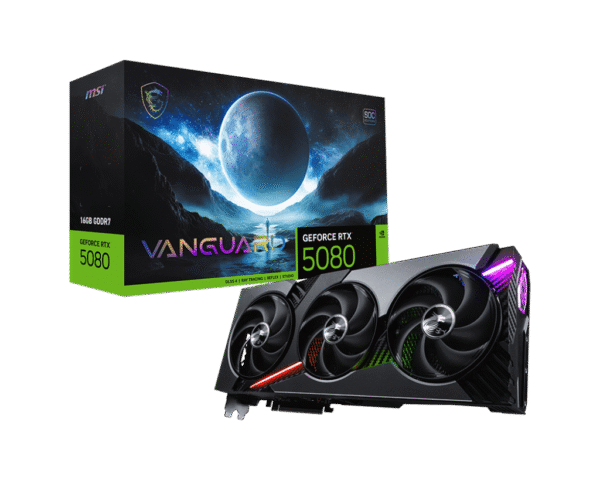 RTX 5080/16GB GDDR7/2730MHz/Cuda 10752/Triple Fan/1xHDMI+3xDP(2.1b)-3YR Warr
