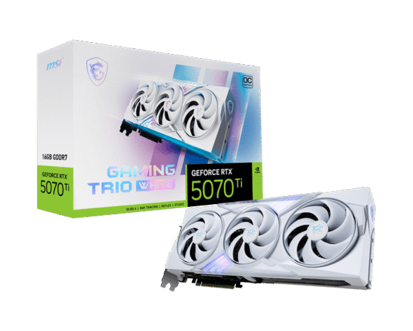 RTX 5070Ti/16GB GDDR7/2572MHz/Cuda 8960/Triple Fan/1xHDMI+3xDP(2.1b)-3YR Warr