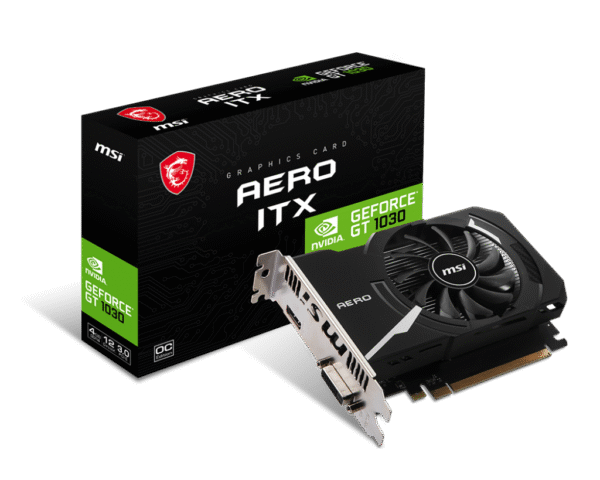 GT 1030/4GB DDR4/CLK 1430MHz/Single Fan/1xHDMI+1xDP-3YR Warr