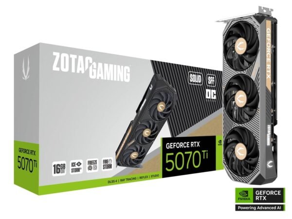 RTX 5070Ti/16GB GDDR7/2482MHz/Cuda 8960/Triple Fan/1xHDMI+3xDP(2.1b)-3YR Warr