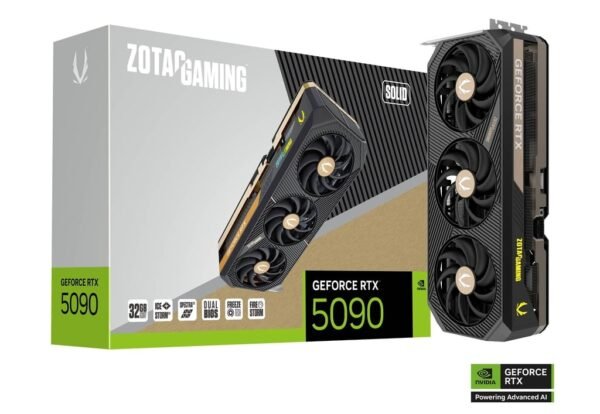 RTX 5090/32GB GDDR7/2407MHz/Cuda 21760/Triple Fan/1xHDMI+3xDP(2.1b)-3YR Warr