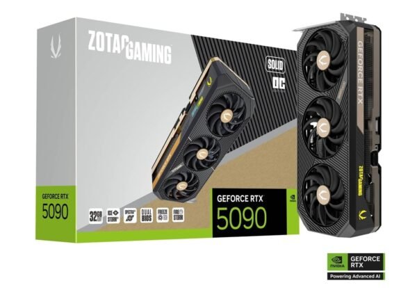 RTX 5090/32GB GDDR7/2422MHz/Cuda 21760/Triple Fan/1xHDMI+3xDP(2.1b)-3YR Warr