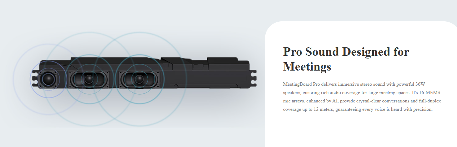 yealink meetingboard pro immersive stereo sound