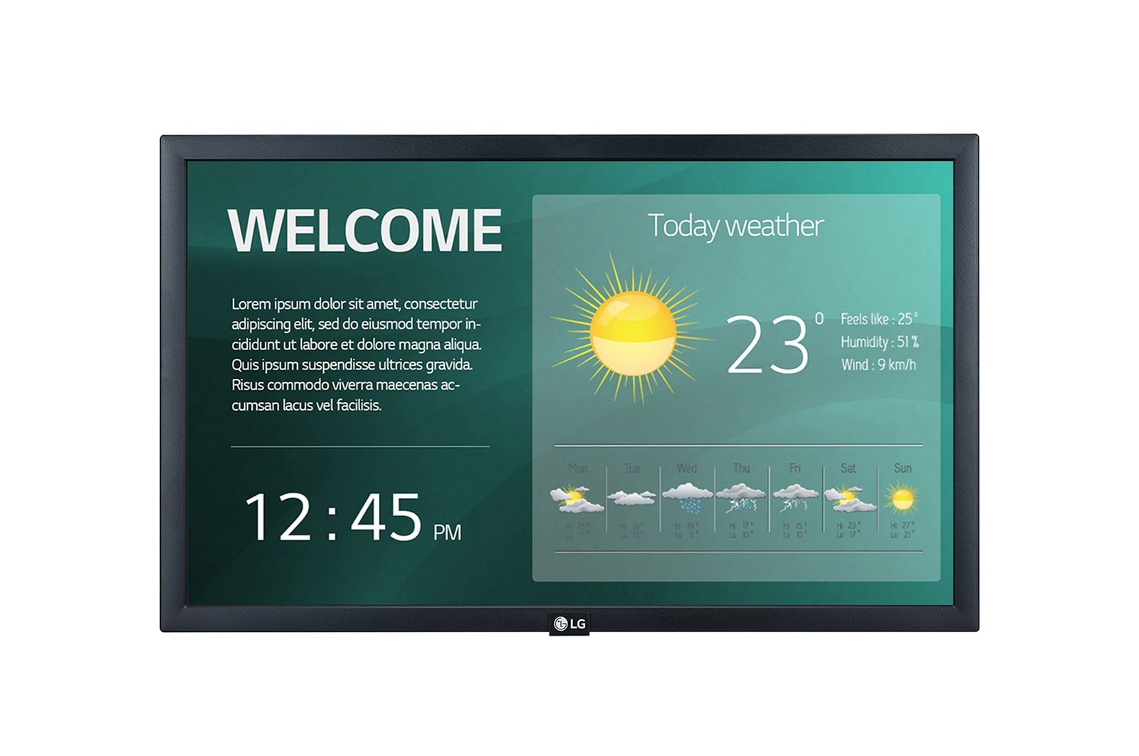 LG 22SM3G-B 22" webOS Small-Sized 3 22SM3G-B for modular video wall solutions