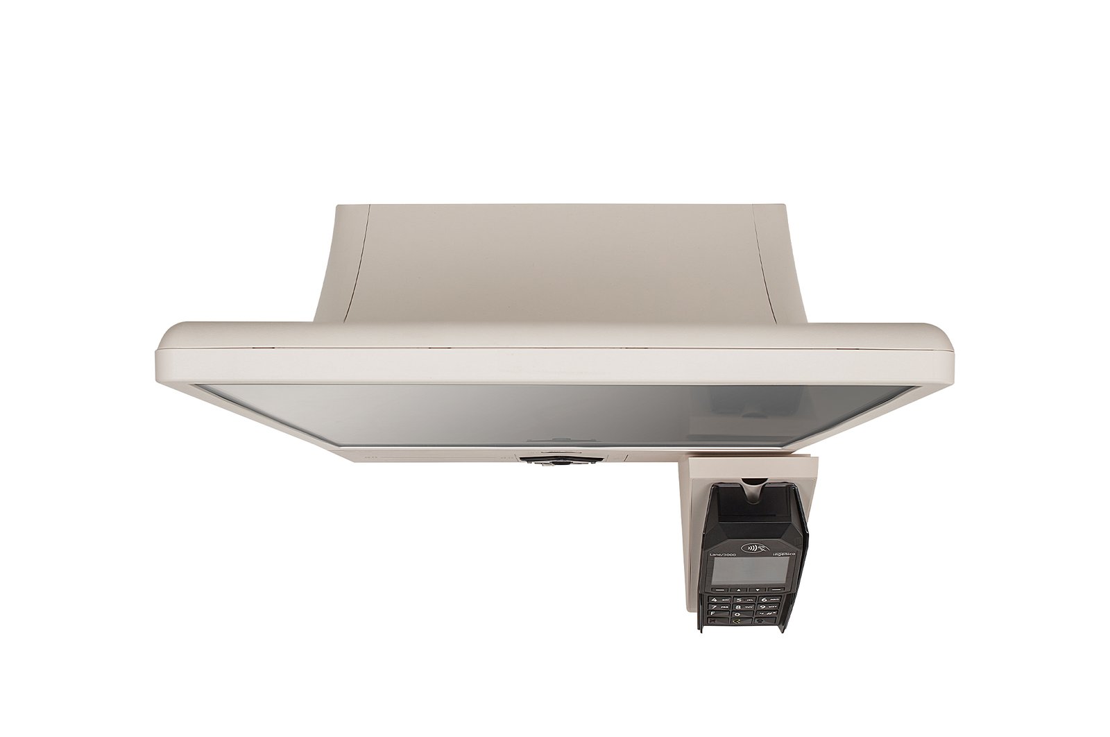 LG 27KC3K-C 27" Kiosk 13 27KC3K-C ultra stretch display at +45 degree side view