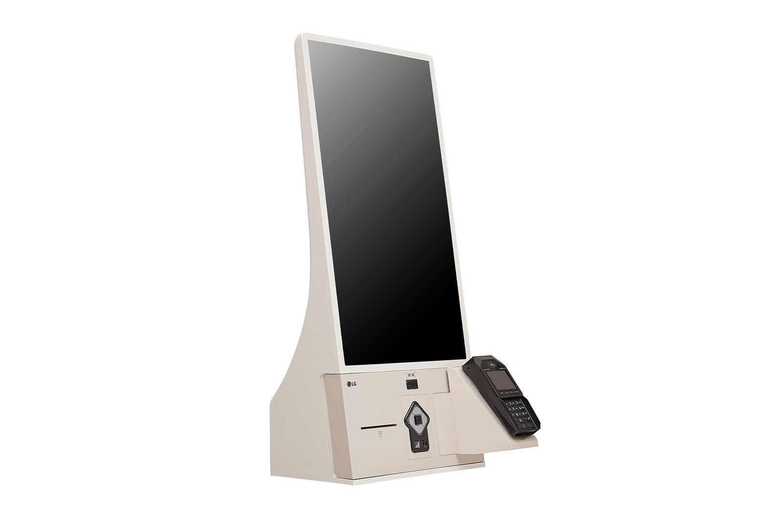 LG 27KC3K-C 27" Kiosk 9 27KC3K-C kiosk with touch at +45 degree side view