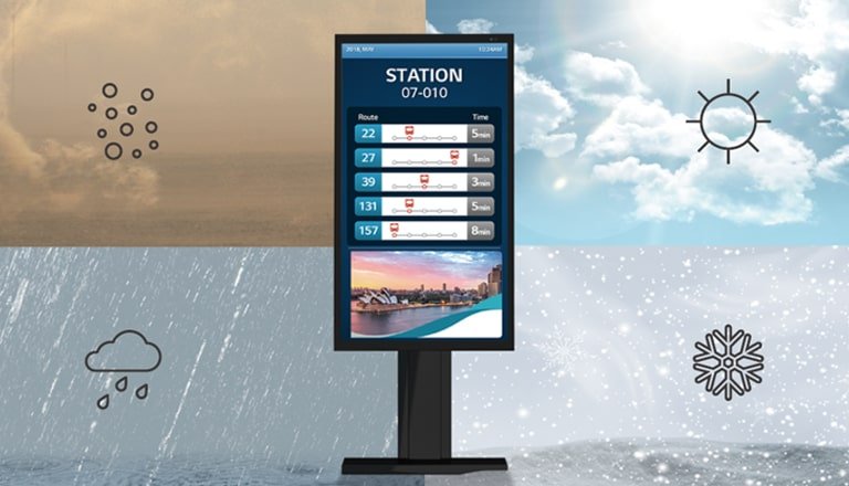 LG 55XE4P-B 55" High-brightness IP-rated Outdoor 12 High-brightness IP-rated Outdoor Displa