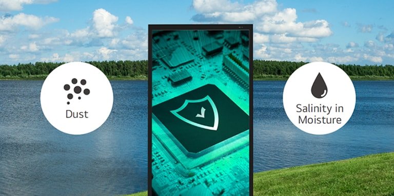 LG 55XE4P-B 55" High-brightness IP-rated Outdoor 18 two XE4P at the amusement park ticket booth | SKU: 55XE4P-B