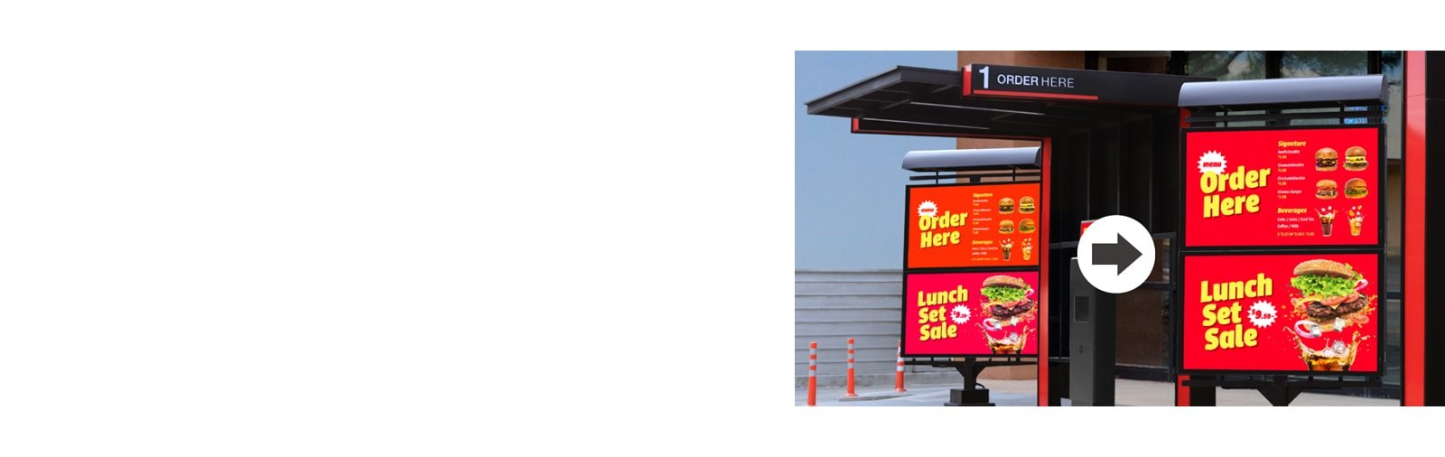 LG 55XE4P-B 55" High-brightness IP-rated Outdoor 29 two XE4P at the amusement park ticket booth | SKU: 55XE4P-B