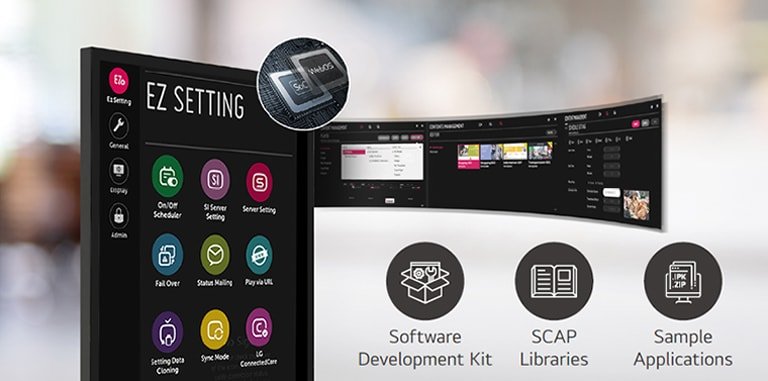 LG 55XE4P-B 55" High-brightness IP-rated Outdoor 32 Clearly showing ticket purchase info in strong sunlight at the racetrack | SKU: 55XE4P-B