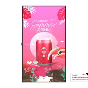 High Brightness XS4P 55 inch Window Facing Signage for stretched signage