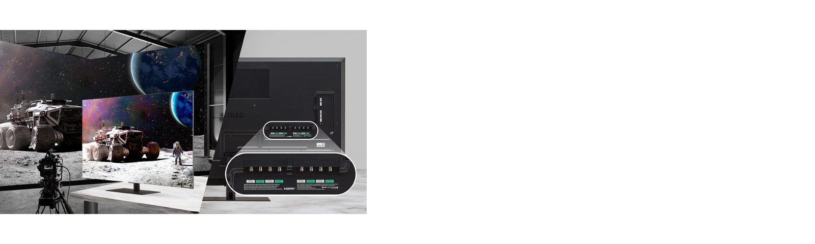 LG 65EP5Q 65" UltraFine OLED Pro 3 Displaying output for monitoring on a 65 inch screen | sign board digital