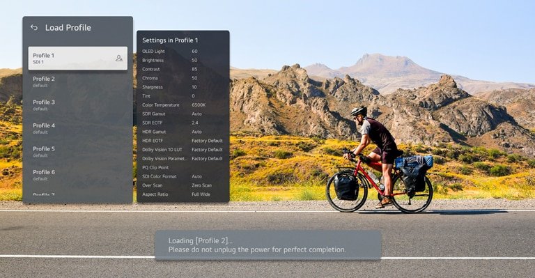 LG 65EP5Q 65" UltraFine OLED Pro 10 Monitoring content in a studio with the 65EP5Q | digital signage screens