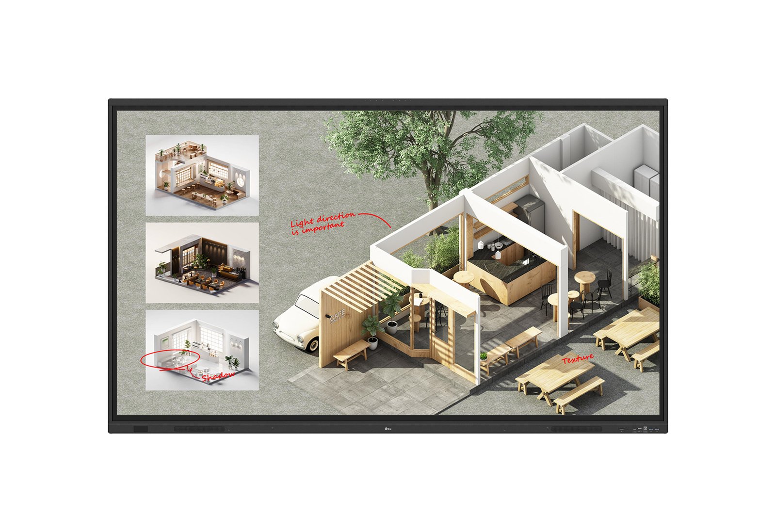 LG 86TR3DQ 86" CreateBoard Standard 1 LG CreateBoard Standard 86TR3DQ flexible LED screen display