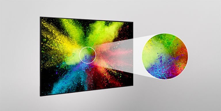 LG 86UL3Q-E 86" UHD Signage 4 A transparent LED screen clearly displays meeting content