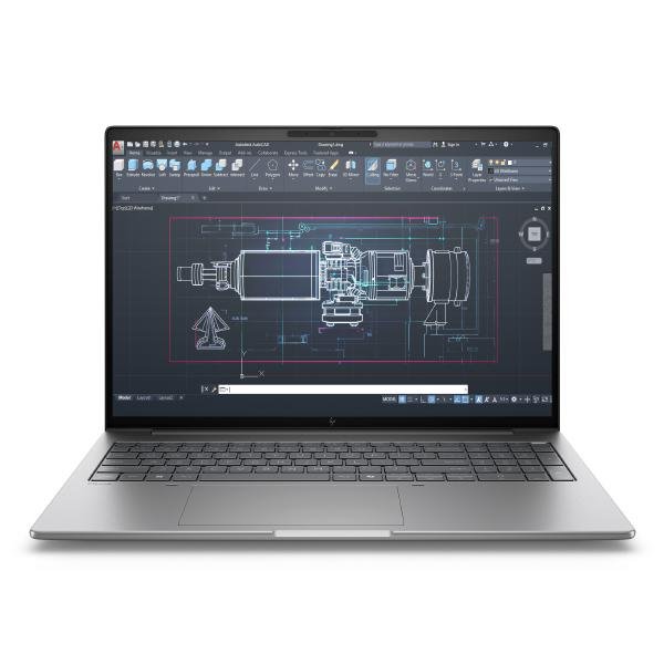 HP Zbook 8 G1i, Intel Core Ultra 5-225H, 16" WUXGA TS (1920x1200), 16GB (1x16GB) DDR5-6400, 512GB SSD, Intel Graphics, Win 11Pro, 3/3/3 Warranty 1 Product image of HP Zbook 8 G1i Intel Core Ultra 5-225H 16" WUXGA TS – Image 1