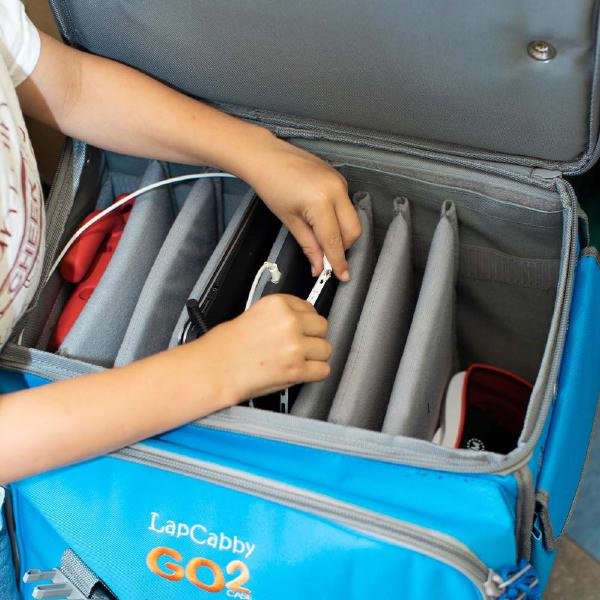 LapCabby GO2 Case 6 Charge | 6-Device Portable AC Charging Case for Laptops, Tablets, Chromebooks & any other chargeable equipment up 15.6" -Vertical 6 Product image of LAPCABBY GO2 – Case 6 Charge | 6-Device Portable AC Charging Case for – Image 6