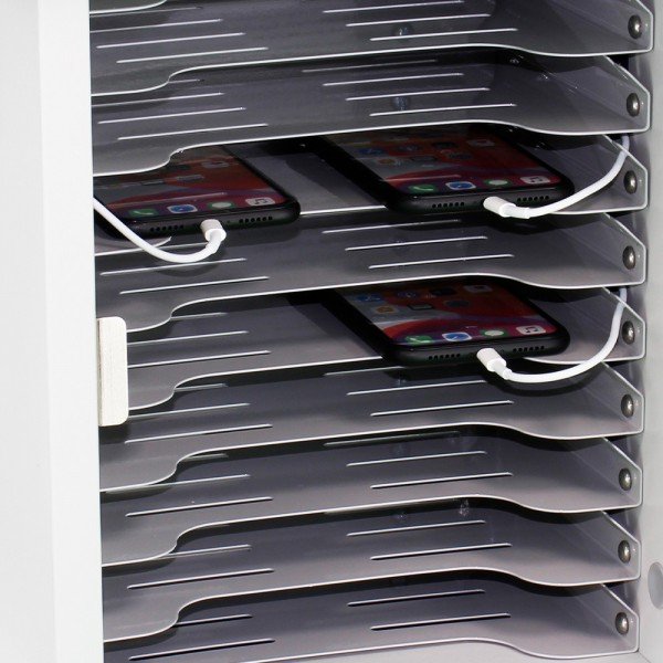 LapCabby Lyte 20 Single Door | 20-Devices screen size smartphones, mobile phones and handheld USB devices up to 7" - Horizontal 9 Product image of LAPCABBY LYT20SDMPUSBBL – Lyte 20 Single Door | 20-Devices screen – Image 9