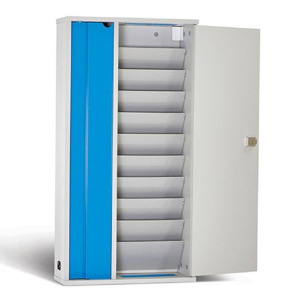 LapCabby Lyte 10 Wall for Tablets | 10-Device Wall Mounted AC Charging Cabinet for Tablets up to 11.8" - Vertical 3 Product image of LAPCABBY LYTE10WD – Lyte 10 Wall for Tablets | 10-Device Wall Mounted – Image 3