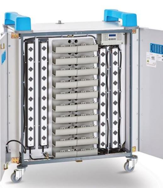 LapCabby UniCabby 40 Horizontal | 40-Device Mobile AC Charging Trolley for Laptops, Tablets and Chromebooks up to 14" - Horizontal 6 Product image of LAPCABBY UNICAB40HBL – UniCabby 40 Horizontal | 40-Device Mobile AC – Image 6