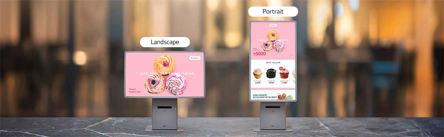 Versatile LG Commercial Signage for Dynamic Interactive Kiosks