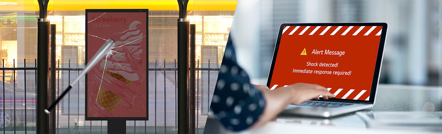 49XE3P-B 49 inch outdoor signage at racetrack