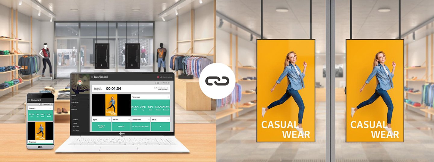 Advanced LG 49-inch Digital Signage with Smart Content Management