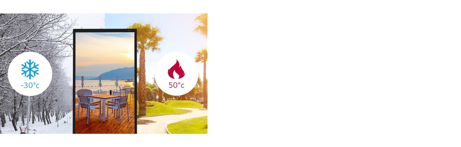 LG 55XE4P-B 55" High-brightness IP-rated Outdoor 41 resistant to water and dust - buy ultra stretch signage