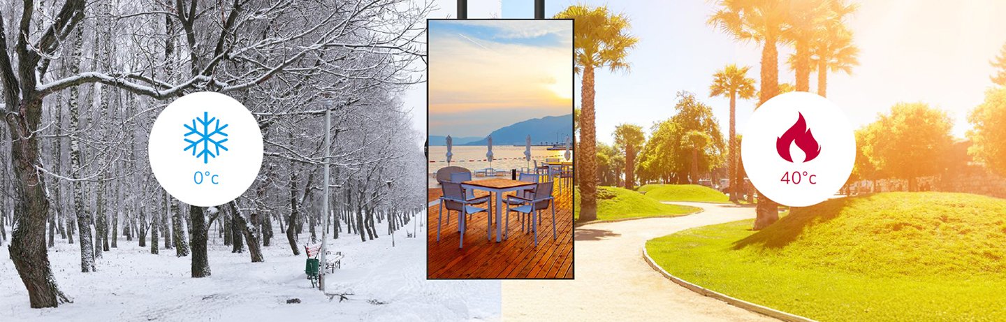 Advanced LG Commercial Displays with Robust Design for Outdoor Use