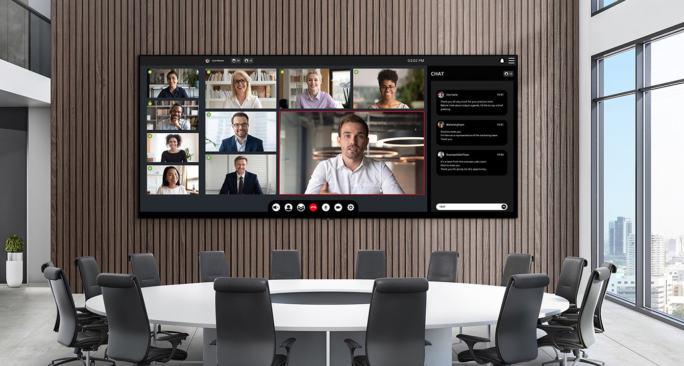 LG LAED015 All-in-One LED 7 All-in-One LED screen LAED015 in a meeting room
