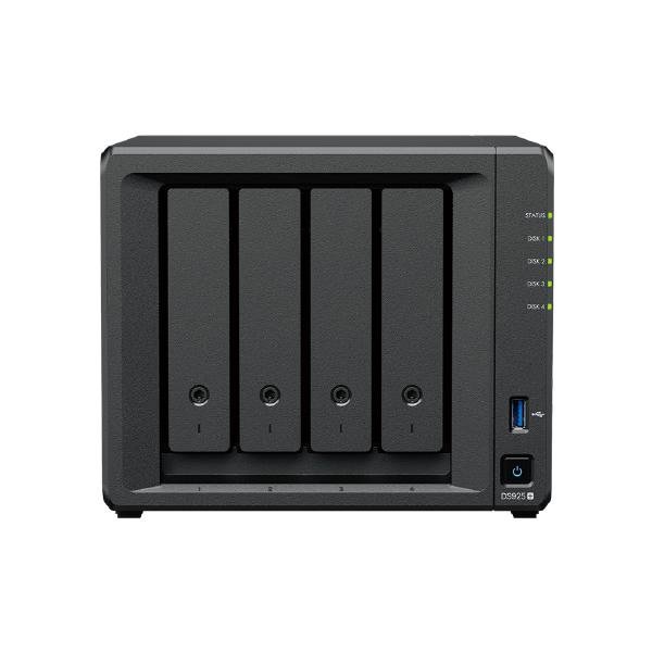 Synology DiskStation DS925+ 4-Bay 3.5" Diskless, AMD Quad Core CPU, 4GB RAM, 2x 2.5GbE, 2 x USB3.2, 1 x Expansion port, 3 Yr Wty DSM7.3 - unlocked HDD 1 Product image of SYNOLOGY DS925+ – DiskStation DS925+ 4-Bay 3.5" Diskless AMD Quad – Image 1