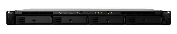 Synology RackStation RS422+ 4-Bay 3.5" Diskless 2xGbE NAS (1U Rack) , AMD Ryzen R1600 dual-core, 2GB RAM, 1x USB3.2, (not scalable) 1 Product image of SYNOLOGY RS422+ – RackStation RS422+ 4-Bay 3.5" Diskless 2xGbE NAS – Image 1