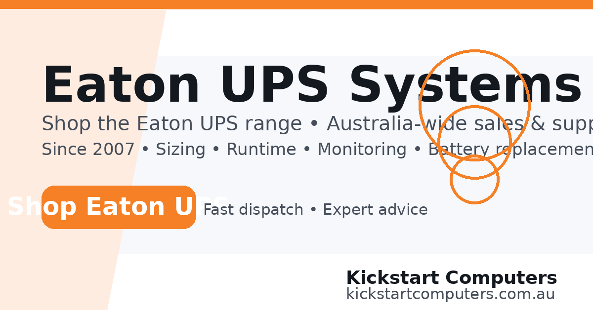 Shop Eaton UPS systems in Australia – rackmount, online and three-phase UPS